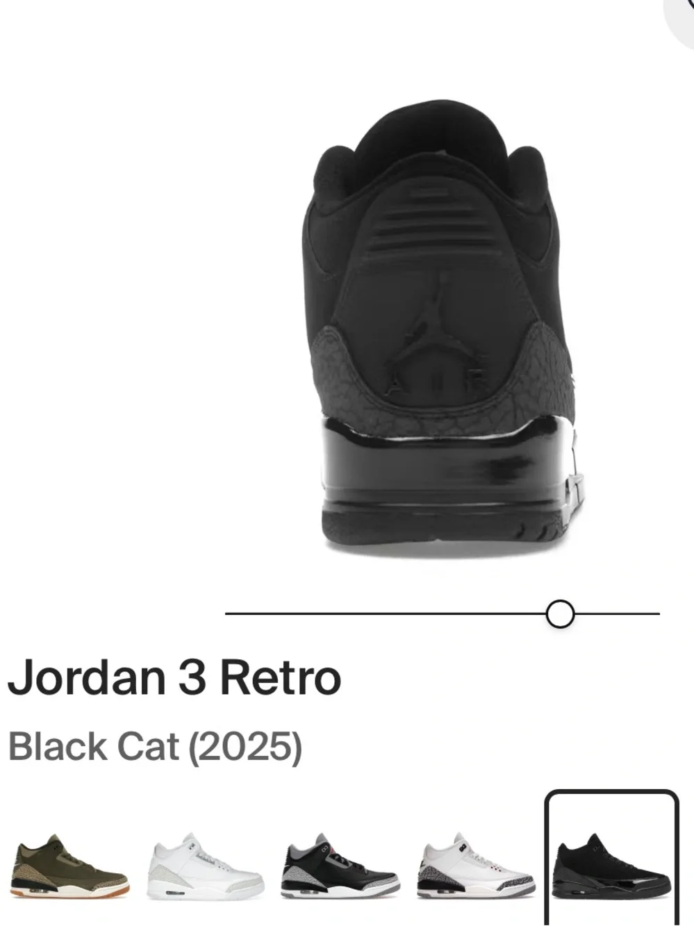 Air Jordan 3 Retro Black Cat Men's Size 8.5 Sneakers Like New!!